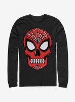 Marvel Spider-Man Sugar Skull Long-Sleeve T-Shirt