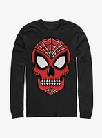 Marvel Spider-Man Sugar Skull Long-Sleeve T-Shirt