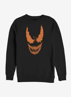 Marvel Venom Pumpkin Orange Face Sweatshirt