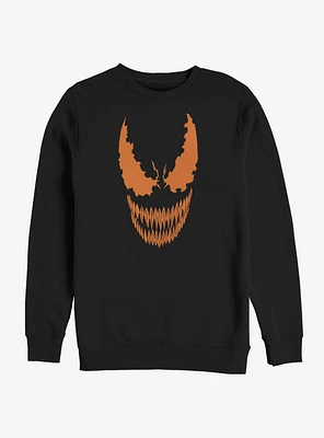 Marvel Venom Pumpkin Orange Face Sweatshirt