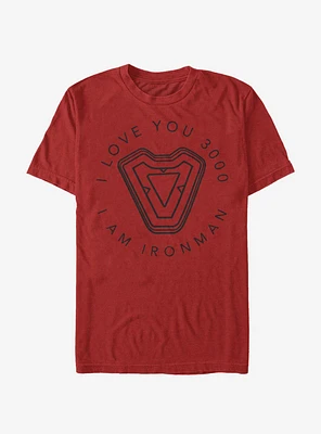 Marvel Avengers : Endgame Iron Man's Heart T-Shirt