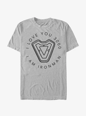 Marvel Avengers : Endgame Iron Man's Heart T-Shirt