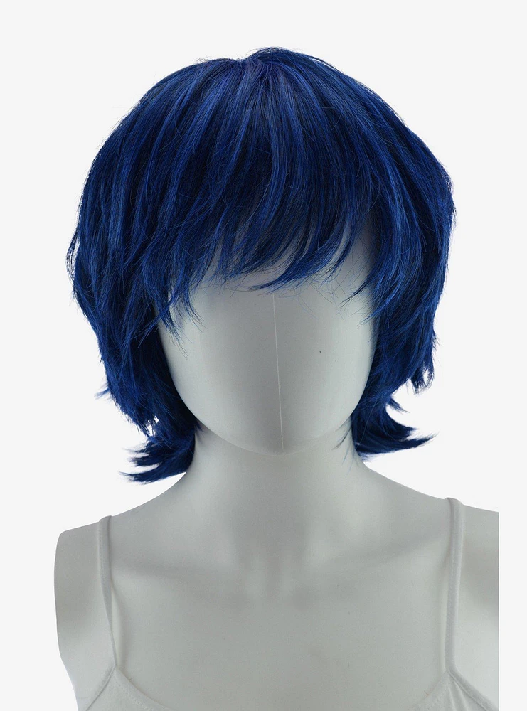 Epic Cosplay Apollo Blue Black Fusion Shaggy Wig for Spiking 