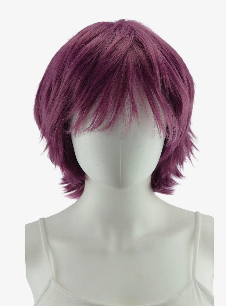 Epic Cosplay Apollo Dark Plum Purple Shaggy Wig for Spiking 