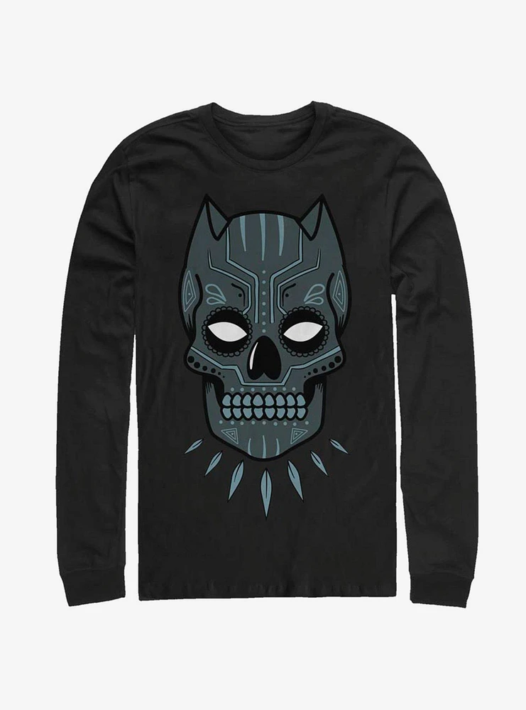 Marvel Black Panther Sugar Skull Long-Sleeve T-Shirt