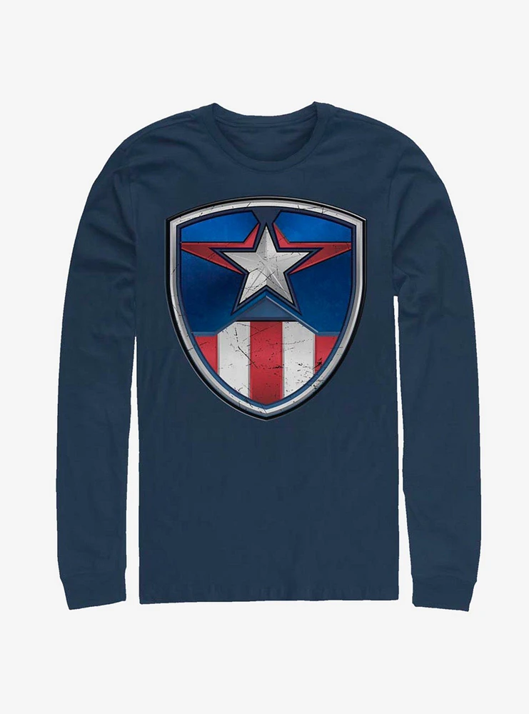 Marvel Captain America Crest Long-Sleeve T-Shirt