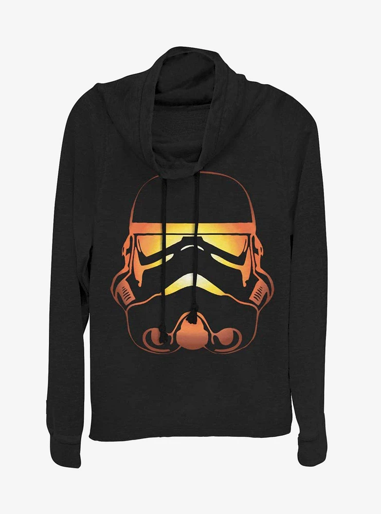 Star Wars Pumpkin Trooper Cowl Neck Long-Sleeve Girls Top