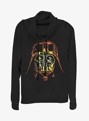 Star Wars Pumpkin Vader Cowl Neck Long-Sleeve Girls Top