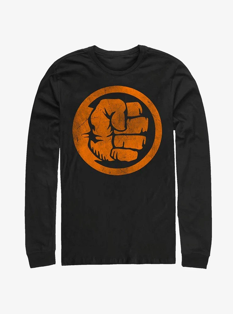 Marvel The Hulk Orange Long-Sleeve T-Shirt