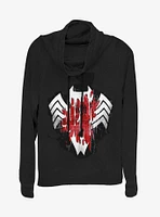 Marvel Spider-Man Cover Spidey Cowl Neck Long-Sleeve Girls Top