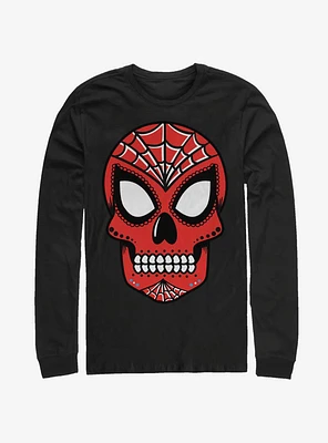 Marvel Spider-Man Sugar Skull Long-Sleeve T-Shirt