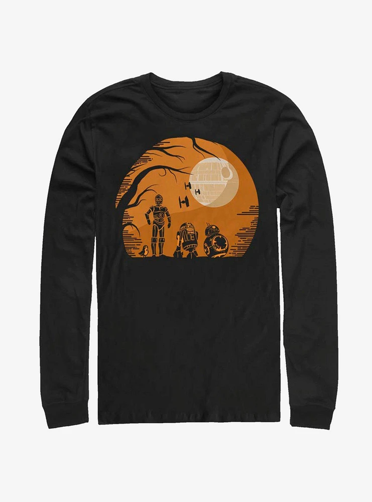 Star Wars Episode VIII The Last Jedi Droids Haunt Long-Sleeve T-Shirt