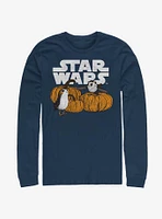 Star Wars Episode VIII The Last Jedi Pumpkin Patch Porg Long-Sleeve T-Shirt