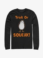 Star Wars Episode VIII The Last Jedi Trick Or Squeak Long-Sleeve T-Shirt