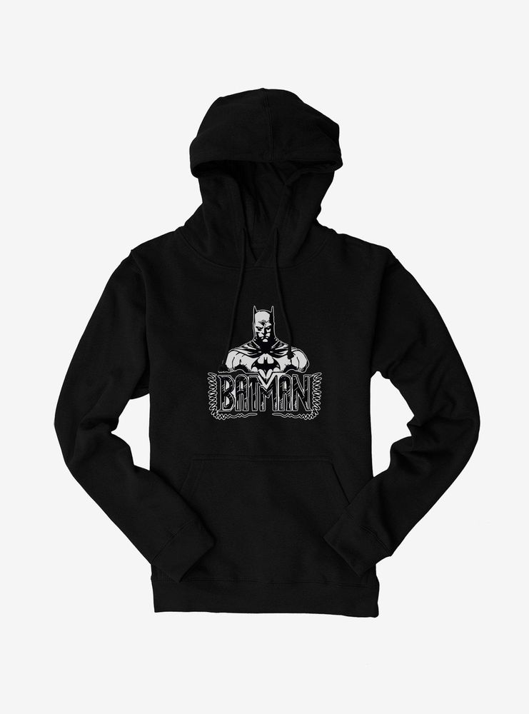 DC Comics Batman Ink Doodle Logo Hoodie