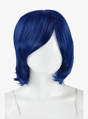 Epic Cosplay Chronos Blue Black Fusion Layered Bob Wig