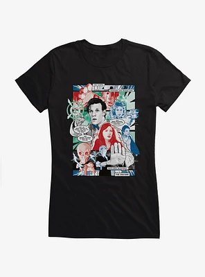 Doctor Who Eleventh Comic Page Girls T-Shirt