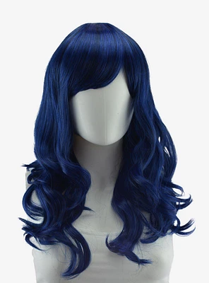 Epic Cosplay Hestia Blue Black Fusion Shoulder Length Curly Wig