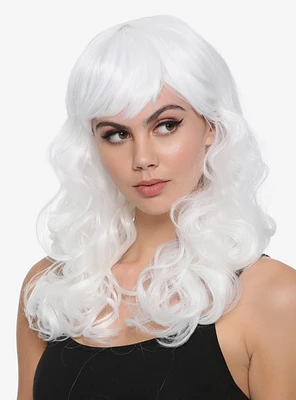 Epic Cosplay Hestia Curly White Wig