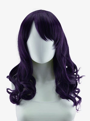 Epic Cosplay Hestia Purple Black Fusion Shoulder Length Curly Wig