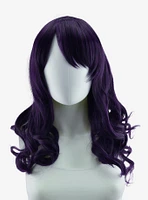Epic Cosplay Hestia Purple Black Fusion Shoulder Length Curly Wig