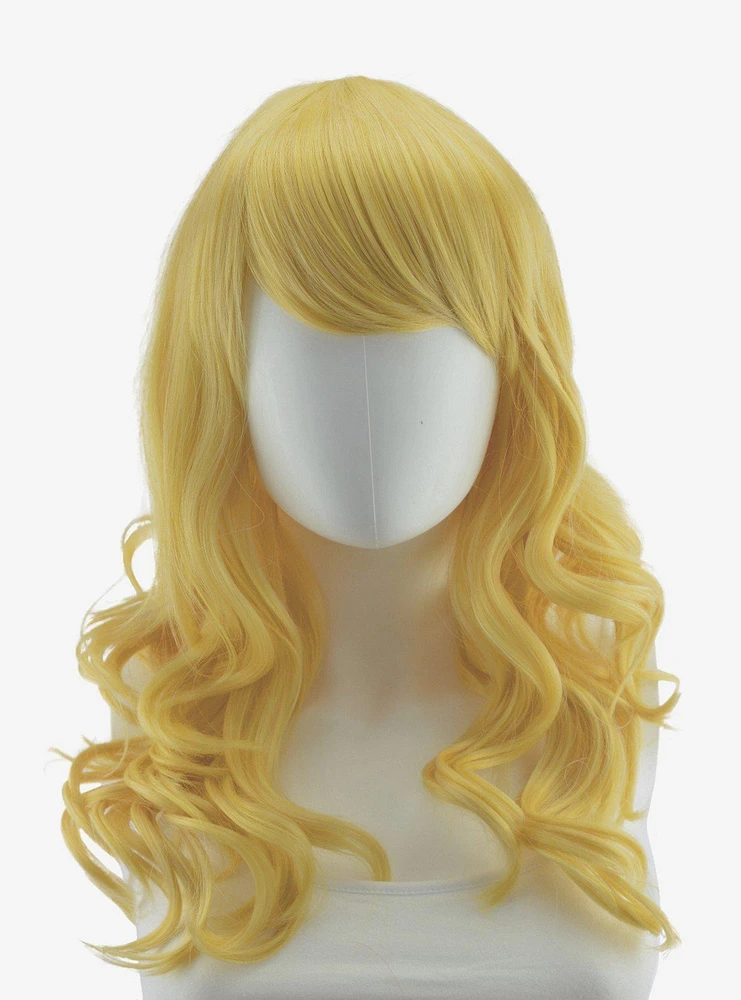 Epic Cosplay Hestia Rich Butterscotch Blonde Shoulder Length Curly Wig