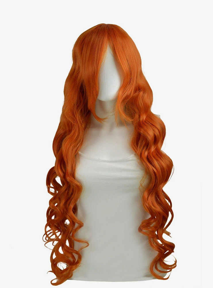 Epic Cosplay Hera Autumn Orange Long Curly Wig