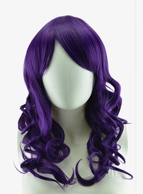 Epic Cosplay Hestia Royal Purple Shoulder Length Curly Wig