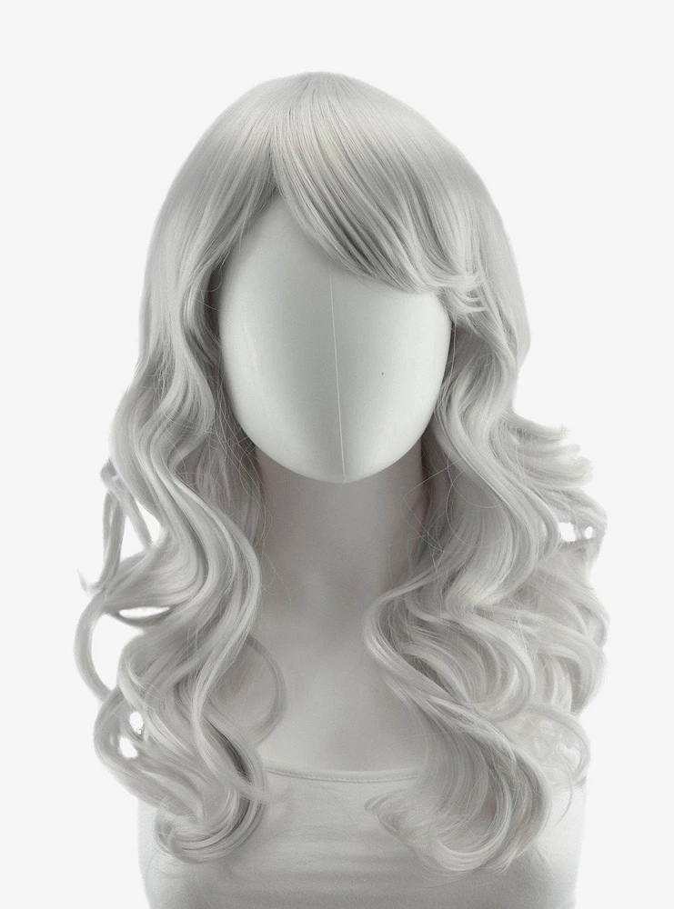 Epic Cosplay Hestia Silver Grey Shoulder Length Curly Wig