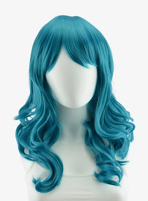 Epic Cosplay Hestia Teal Blue Shoulder Length Curly Wig