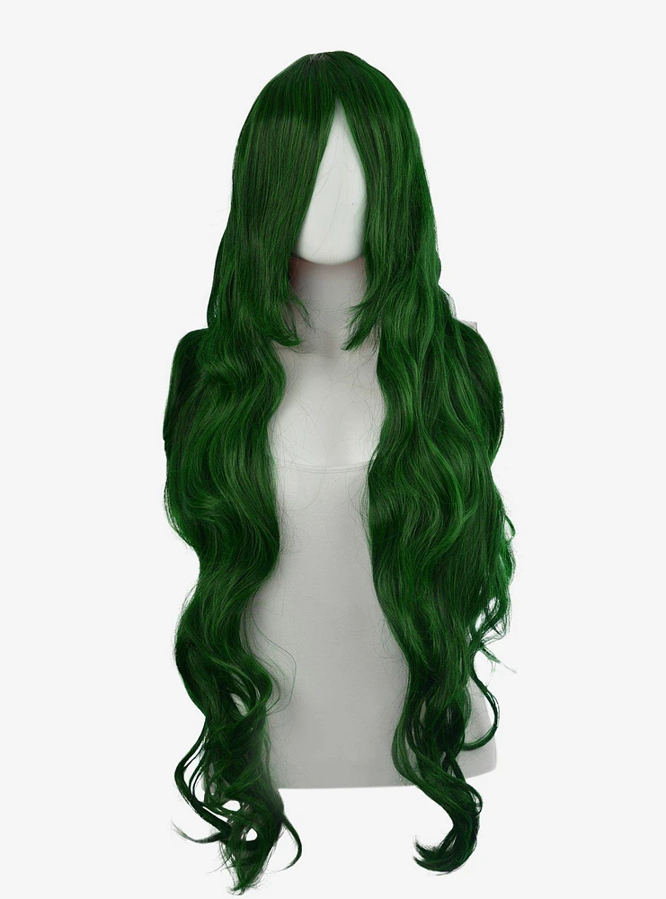 Epic Cosplay Hera Forest Green Mix Long Curly Wig