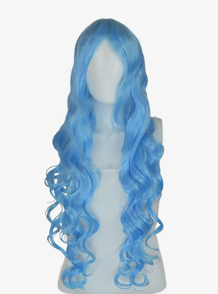 Epic Cosplay Hera Light Blue Mix Long Curly Wig