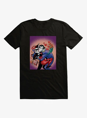 DC Comics Batman Harley Quinn The Joker Valentines T-Shirt