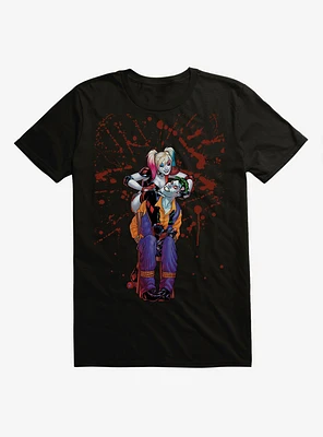 DC Comics Batman Harley Quinn The Joker Splatter T-Shirt