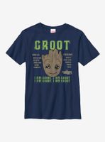 Marvel Guardians Of The Galaxy Groot Identification Youth T-Shirt