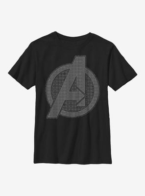 Marvel Avengers Endgame Grayscale Logo Youth T-Shirt
