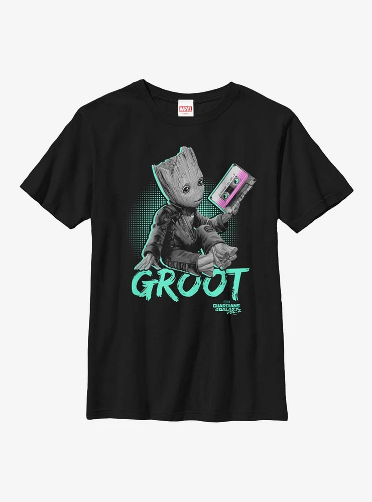 Marvel Guardians Of The Galaxy Neon Baby Groot Youth T-Shirt