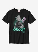 Marvel Guardians Of The Galaxy Neon Baby Groot Youth T-Shirt