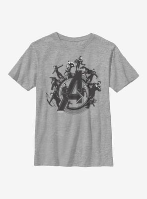 Marvel Avengers Flying Heroes Youth T-Shirt