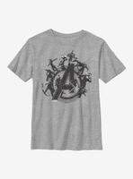 Marvel Avengers Flying Heroes Youth T-Shirt