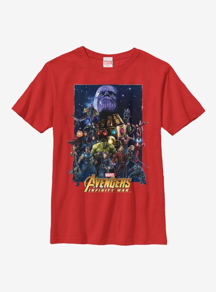 Marvel Avengers Overload Poster Youth T-Shirt