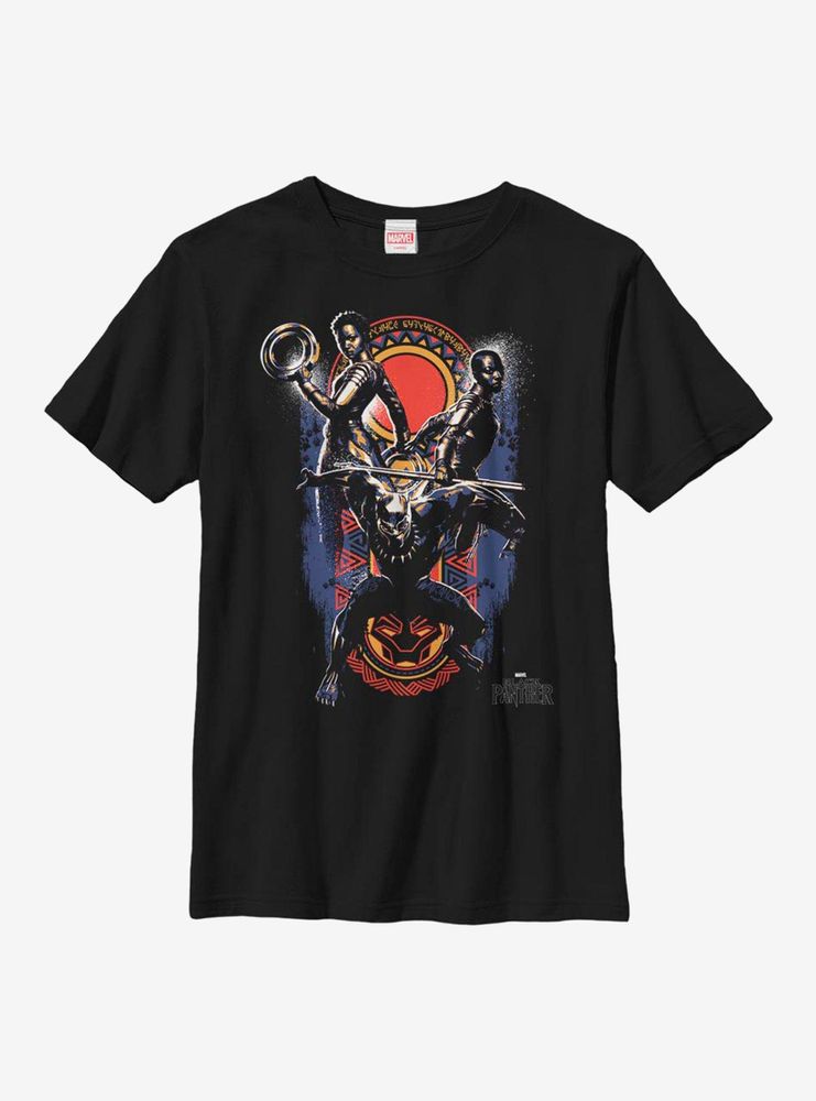 Marvel Black Panther Big Three Youth T-Shirt