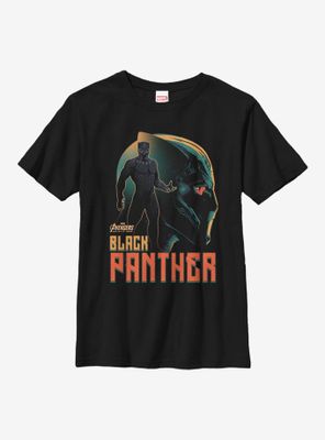 Marvel Black Panther King Silhouette Youth T-Shirt