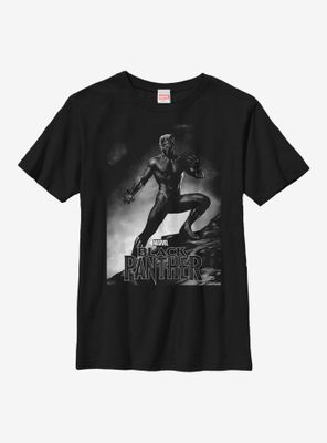 Marvel Black Panther Fight Pose Youth T-Shirt