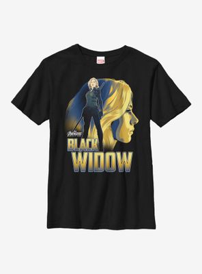 Marvel Black Widow Silhouette Youth T-Shirt