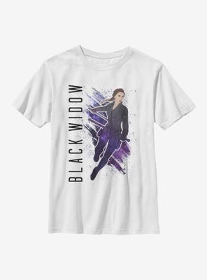 Marvel Black Widow Painted Youth T-Shirt