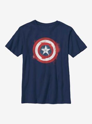 Marvel Captain America Spray Logo Youth T-Shirt