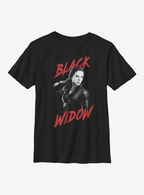 Marvel Black Widow High Contrast Youth T-Shirt