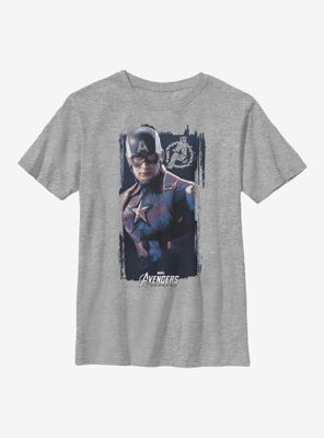 Marvel Captain America Cap Banner Youth T-Shirt