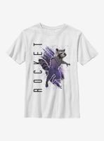 Marvel Guardians Of The Galaxy Rocket Painted Youth T-Shirt